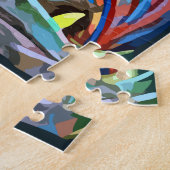 Abstrakte Kunstmuskulatur Anatomie Mann farbenfroh Puzzle (Seite)