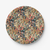 Abstrakte Kunstpapierplatte Pappteller (Vorderseite)