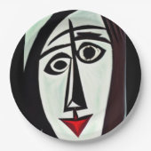 Abstrakte Kunstpapierplatte Pappteller (Vorderseite)