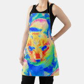 Abstrakte KunstPasta Neon Cat Art Schürze (InSitu)
