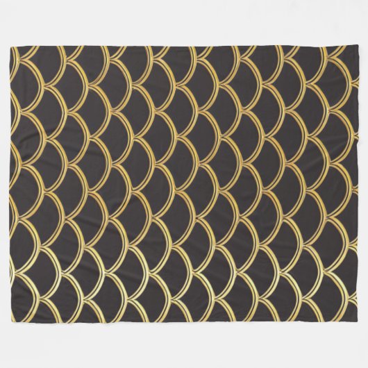 Abstrakte Kunstpolabdeckung Fleecedecke (Vorderseite (Horizontal))