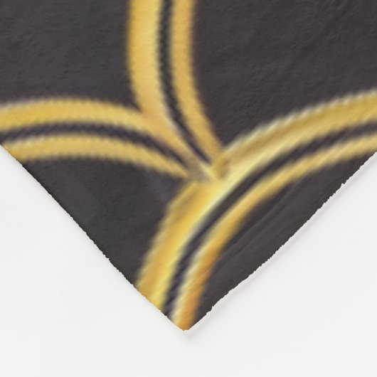 Abstrakte Kunstpolabdeckung Fleecedecke (Ecke)