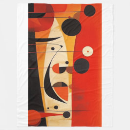Abstrakte Kunstpolabdeckung Fleecedecke