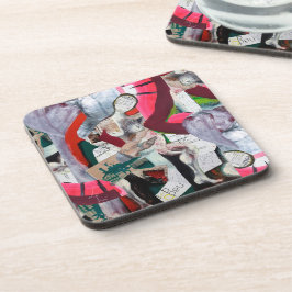 Abstrakte Kunstsammlung handbemalt Getränkeuntersetzer