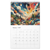 Abstrakte Kunstsammlung Kalender (Feb 2027)