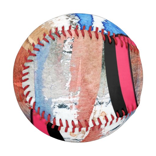 abstrakte Kunstsammlungen, gemischte Medien und Aq Baseball (Vorderseite Links)