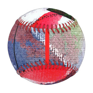 abstrakte Kunstsammlungen, gemischte Medien und Aq Baseball