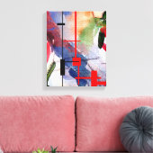 abstrakte Kunstsammlungen, gemischte Medien und Aq Leinwanddruck (Insitu (Wohnzimmer))