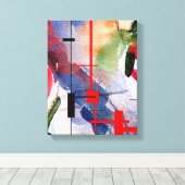 abstrakte Kunstsammlungen, gemischte Medien und Aq Leinwanddruck (Insitu (Holzboden))