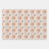 Abstrakte Kunstschattierungen aus braunen Umschlag Geschenkpapier Set (Vorderseite 3)