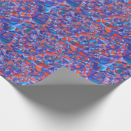 abstrakte Kunstschrift Geschenkpapier (Ecke)