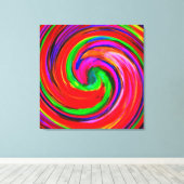 Abstrakte Kunstschwirl farbenfrohe Malerhintergrün Leinwanddruck (Insitu (Holzboden))