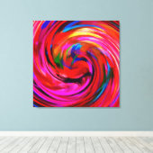 Abstrakte Kunstschwirl farbenfrohe Malerhintergrün Leinwanddruck (Insitu (Holzboden))