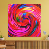 Abstrakte Kunstschwirl farbenfrohe Malerhintergrün Leinwanddruck (Insitu (Wohnzimmer))