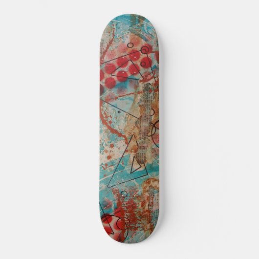 Abstrakte Kunstskateboard-Plattform Skateboard (Vorderseite)