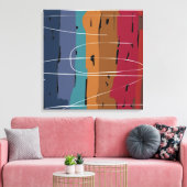 Abstrakte Kunststreifen der Erde Leinwanddruck (Insitu (Wohnzimmer))