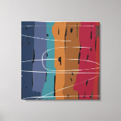 Abstrakte Kunststreifen der Erde Leinwanddruck (Vorderseite)