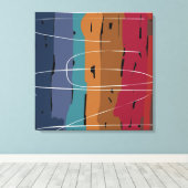 Abstrakte Kunststreifen der Erde Leinwanddruck (Insitu (Holzboden))