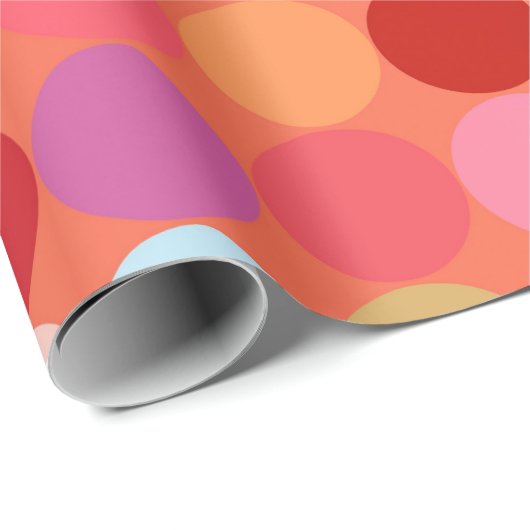 Abstrakte Kunsttextur. Farbige Textur. Moderne Kun Geschenkpapier (Rolleneckpunkt)