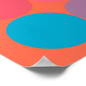 Abstrakte Kunsttextur. Farbige Textur. Moderne Kun Poster (Ecke)