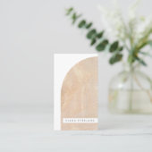 Abstrakte Kunsttextur formen neutrales Geschäft Terminkarte (Stehend Vorderseite)