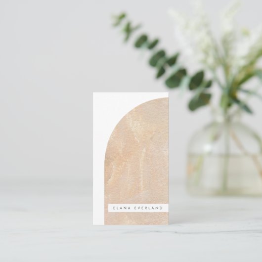 Abstrakte Kunsttextur formen neutrales Geschäft Terminkarte (Stehend Vorderseite)