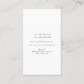 Abstrakte Kunsttextur formen neutrales Geschäft Terminkarte (Rückseite)