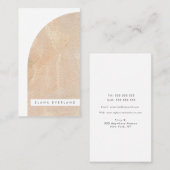 Abstrakte Kunsttextur formen neutrales Geschäft Terminkarte (Vorne/Hinten)