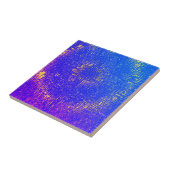 Abstrakte Kunsttextur Gelb Blau Lila Fliese (Seite)