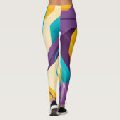 Abstrakte Kunstvolle Leggings (Rückseite)