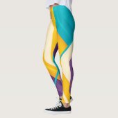 Abstrakte Kunstvolle Leggings (Links)