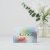 Abstrakte Kunstvorlage Beruflich Elegante Moderne Visitenkarte (Stehend Vorderseite)