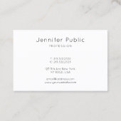 Abstrakte Kunstvorlage Beruflich Elegante Moderne Visitenkarte (Rückseite)