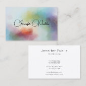 Abstrakte Kunstvorlage Beruflich Elegante Moderne Visitenkarte (Vorne/Hinten)