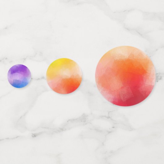 Abstrakte Kunstvorlage Farbrosa Konfetti (Vorderseiten)