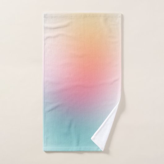 Abstrakte Kunstvorlage Rot Gelb Blau Grüne Farben Badhandtuch Set (Handtuch)