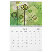 Abstrakte Kunstwanddekoration - 2026 Kalender (Mär 2027)
