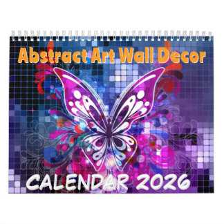 Abstrakte Kunstwanddekoration - 2026 Kalender