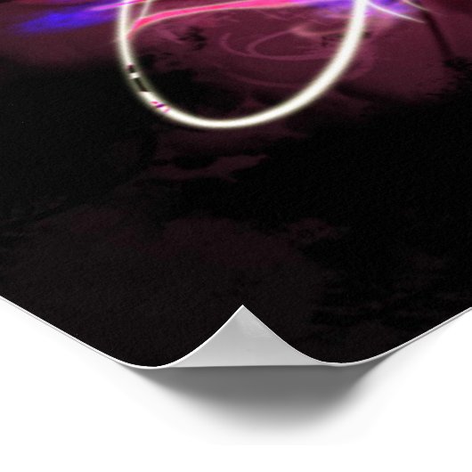 Abstrakte Kunstwelt, Explosion, Urknall Poster (Ecke)