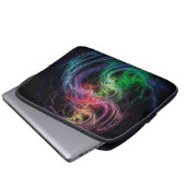 Abstrakte Kunstwelten Laptopschutzhülle (Vorne Knopf)