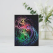 Abstrakte Kunstwelten Postkarte (Stehend Vorderseite)