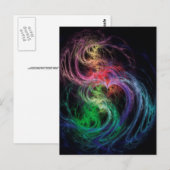 Abstrakte Kunstwelten Postkarte (Vorne/Hinten)