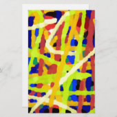 Abstrakte Kunstwerke Briefpapier (Vorne/Hinten)