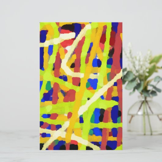 Abstrakte Kunstwerke Briefpapier (Stehend Vorderseite)