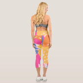 Abstrakte Kunstwerke Capri Leggings (Rückseite)