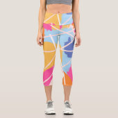 Abstrakte Kunstwerke Capri Leggings (Vorderseite)