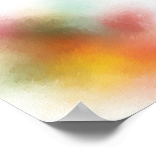 Abstrakte Kunstwerke Farbenfroh Moderne Moderne Mo Poster (Ecke)