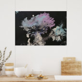 Abstrakte Kunstwerke, gefroren Poster (Küche)