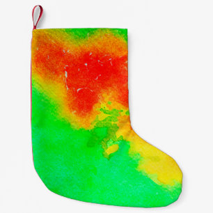 Abstrakte Kunstwerke mit reicher Textur. Kreative  Kleiner Weihnachtsstrumpf
