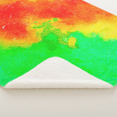 Abstrakte Kunstwerke mit reicher Textur. Kreative  Sherpadecke (3/4)